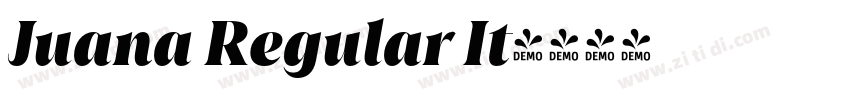 Juana Regular It字体转换